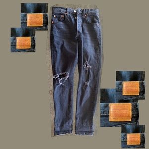 Black Levi fitted jeans